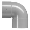 Pvc hwa 50mm Bocht 2X Manchet 90