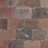 Metro Trommelsteen 30x20x6 cm Rood genuanceerd