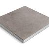 Keramische tegel op onderbeton | Ceradeco | 60x60x4 cm |  Belga Titanio