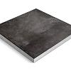 Keramische tegel op onderbeton | Ceradeco | 60x60x4 cm  | Nuvola Antraciet