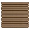 NewTechWood composiet co-extrusie wand bekleding castellation 4325 profiel. 2.5x19.6x290 cm Teak