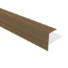 NewTechWood aluminium co-extrusie eindprofiel rhombus t.b.v. wand bekleding. 5x5x300 cm Teak