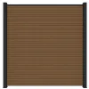 Newtechwood co-extrusie composiet scherm triple, 180x180 cm, teak.