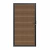 Newtechwood co-extrusie composiet deur in aluminium frame, horizontaal triple, 100x195 cm, teak.