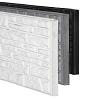Berton©-motiefplaat smal wit/grijs H26xD3,5xL184 cm Rustico