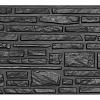 Berton©-motiefplaat smal antraciet gecoat H26xD3,5xL184 cm Rustico