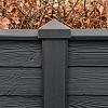 Berton©-sleufpaal Reest antraciet gecoat 11,5x11,5x272 cm tussenmodel
