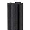 Berton©-sleufpaal Reest antraciet gecoat 11,5x11,5x272 cm tussenmodel met kabeldoorvoer