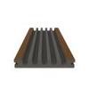 NewTechWood composiet co-extrusie enkelzijdig dekdeel houtstructuur 2.3x13.8x400 cm Teak