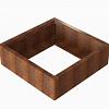 Bloembak Module+ 90x90x28 cm Corten