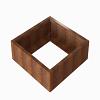 Bloembak Module+ 90x90x28 cm Corten