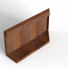 Bloembak module+ uitwendig hoekpaneel (B) 60x28 cm L corten
