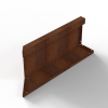 Bloembak module+ inwendig hoekpaneel (C) 60x28 cm R corten