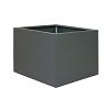 Bloembak vlak antraciet 90x90x60