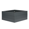 Bloembak antraciet 90x90x28 cm