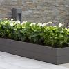 Bloembak taupe 90x30x28 cm