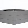 Bloembak taupe 120x120x42 cm