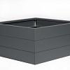 Bloembak antraciet 120x120x42 cm