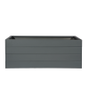 Bloembak antraciet 270x60x42 cm