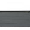 Bloembak antraciet 120x30x56 cm