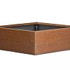 Bloembak corten 60x60x28 cm