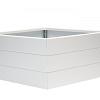 Bloembak wit 210x210x42 cm