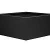 Bloembak vlak-   GRAFIET ZWART 90x90x40