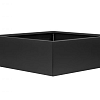 Bloembak vlak grafiet zwart 150x150x40 cm