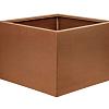 Bloembak vlak corten 60x60x40 cm