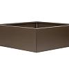 Bloembak vlak supra bruin 180x180x40 cm