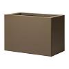 Bloembak vlak supra bruin 30x60x40 cm