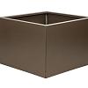Bloembak vlak supra bruin 60x60x60 cm