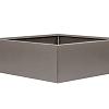 Bloembak vlak taupe 120x120x60 cm