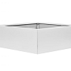 Bloembak vlak wit 180x180x60 cm