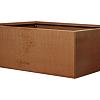 Bloembak vlak corten 90x120x40 cm