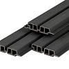 PuraTech 55 composiet dubbel profiel 3,3x17x390 cm, ebony black, fijne houtnerf