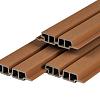 PuraTech 55 composiet dubbel profiel 3,3x17x390 cm, teak, fijne houtnerf