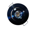 Verlichtingsspot zwart, 12V, 52mm (losse spot)