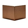 Uitwendige hoek Kantopsluiting Single / Flex 10 cm corten