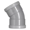 Pvc hwa 110 mm SN8 30 graden bocht 2x manchet