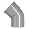 Pvc hwa 125 mm SN8 45 graden bocht 1x manchet