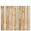 Tuinscherm Enschede, groen geïmpregneerd grenen, RVS-geschroefd, 21-planks (19+2) 180x150 cm
