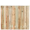 Tuinscherm Enschede, groen geïmpregneerd grenen, RVS-geschroefd, 21-planks (19+2) 180x150 cm