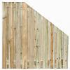 Tuinscherm Enschede verloop, groen geïmpregneerd grenen, RVS-geschroefd, 21-planks (19+2) 180x180/90