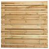 Tuinscherm Breda, groen geïmpregneerd grenen, RVS-geschroefd, horizontaal, 21-planks (19+2) 180x180 
