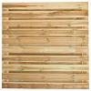 Tuinscherm Breda, groen geïmpregneerd grenen, RVS-geschroefd, horizontaal, 21-planks (19+2) 180x180 