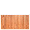 Tuinscherm Dronten, keruing hardhout, RVS-geschroefd, 21-planks (19+2) 180x90 cm