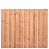 Tuinscherm Zwarte Woud, douglas, RVS-geschroefd, 21-planks (19+2) 180x150 cm