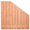 Tuinscherm Zwarte Woud verloop, douglas, RVS-geschroefd, 21-planks (19+2) 180x180/90 cm