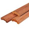Afdeklat hardhout - Piramide 3.6x8.5x180cm (3 planks tussenruimte)